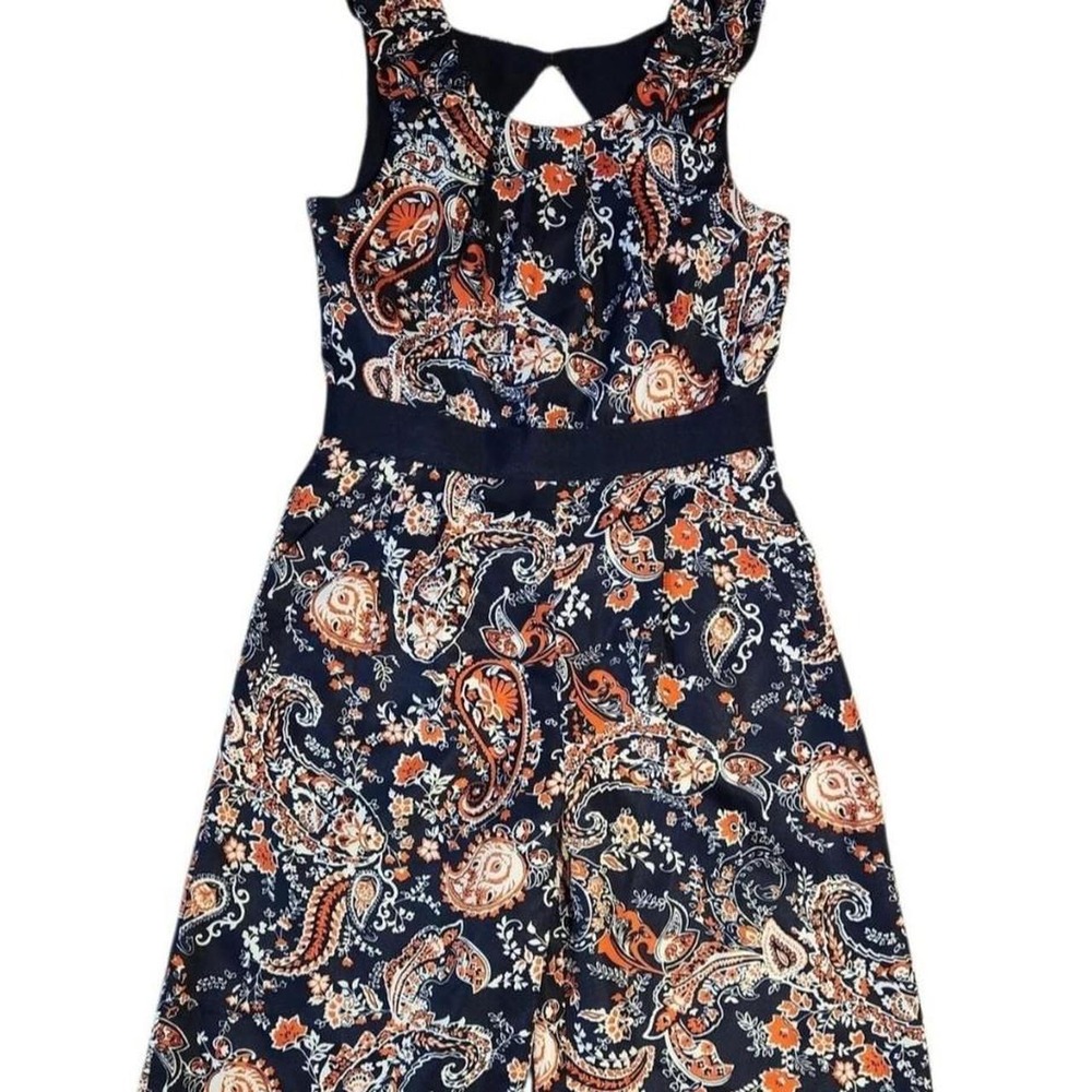 Janie & Jack Paisley Wide Leg Boho Chic Romper Jumpsuit